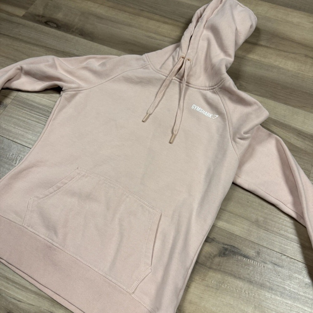 Gymshark Women's Pink/Beige Hoodie Sweater
